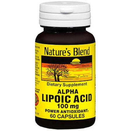 Nature's Blend ácido alfa lipoico 100 mg 60 Cápsulas