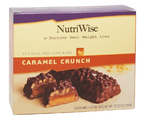 NutriWise - barras de caramelo crujiente de dieta proteína (7 bares)
