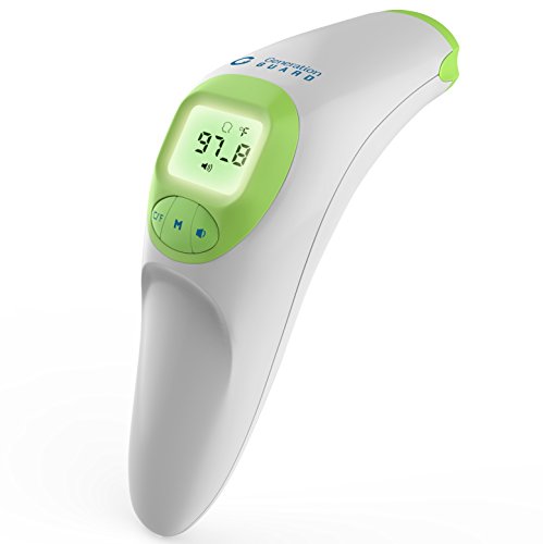 Clínica frente termómetro FDA aprobó nuevo 2016 liberación instantánea de lectura de Sensor para fiebre medición Temporal profesional No toque lecturas bebé adulto y niños mejor infrarrojos Scanner Digital
