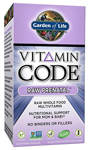 Jardín de vida vitamina código crudo Prenatal, 180 cápsulas