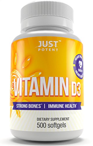 Suplemento de vitamina D3 por Sólo Potente 500 Cápsulas