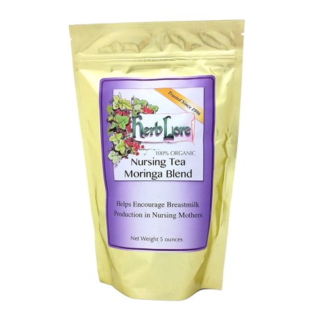 Herb Lore té de enfermería Orgánica Con Moringa - 5 hojas sueltas onza bolsa