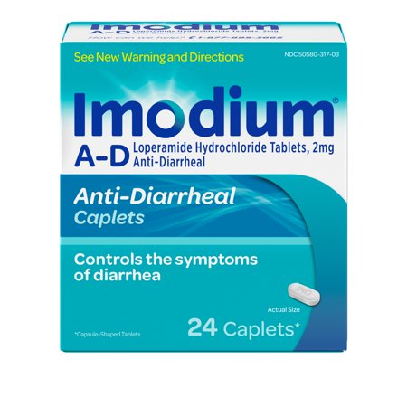 Imodium AD Diarrea Relief Caplets 24 de recuento 2 mg