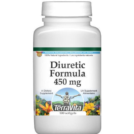 Diurético Formula - Java té y cola de caballo - 450 mg (100 cápsulas ZIN- 514003) - 2-Pack