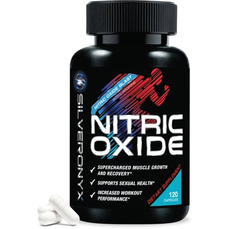 Nítrico Óxido explosiva - Extra Strength NO Suplemento - Muscle premium Edificio óxido nítrico Booster con L-Arginina - Silv