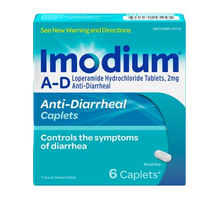 Imodium AD Diarrea Relief Caplets 6 de recuento 2 mg