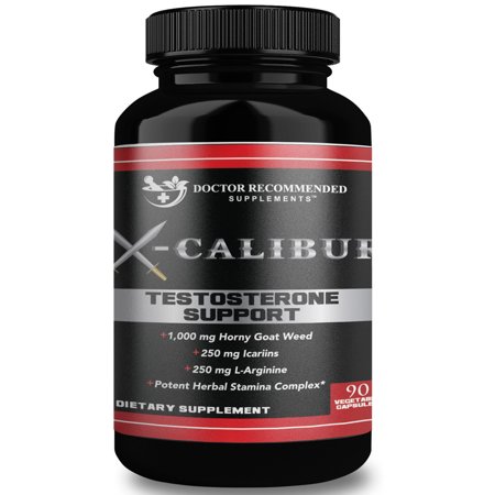 Recomendado por el Doctor X-Calibur - Male soporte a la testosterona elevadores Cápsulas 90 Ct