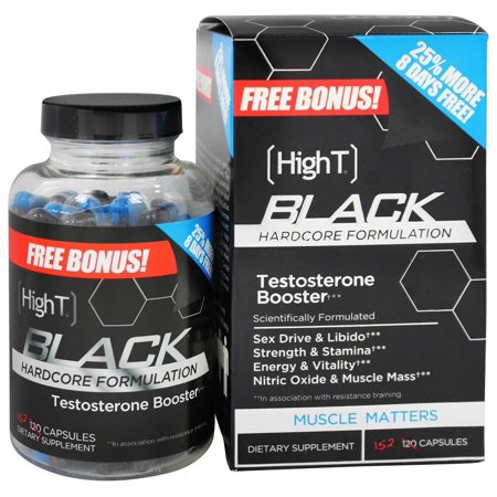 High T - Bonus Negro Testosterona Hardcore formulación libre- - 152 Cápsulas
