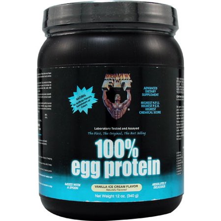 Healthy&#039;N Fit Nutrición 100% de proteína de huevo helado de vainilla 12 onzas