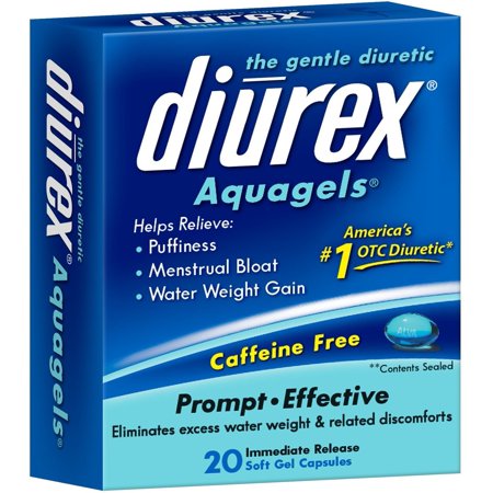 DIUREX The Gentle Diuretic Aquagels 20 ea (Pack of 2)