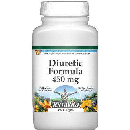 Diurético Formula - Java té y cola de caballo - 450 mg (100 cápsulas ZIN- 514003) - 3-Pack