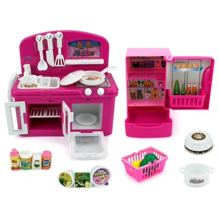 Mini Dream Kitchen Children's Kid's Toy Kitchen Playset w- Accessories