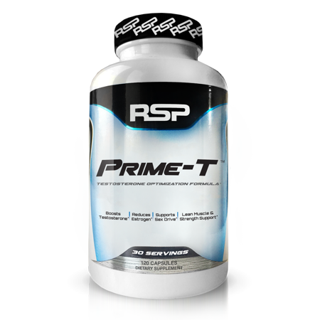Rsp Nutrition Prime-T Natural Testosterona crecimiento muscular fuerza aguante y del sueño 120 Ct