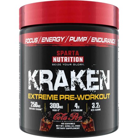 Sparta Nutrition Kraken Extreme Pre-Entrenamiento (Cola Pop - 40-20 Porciones)