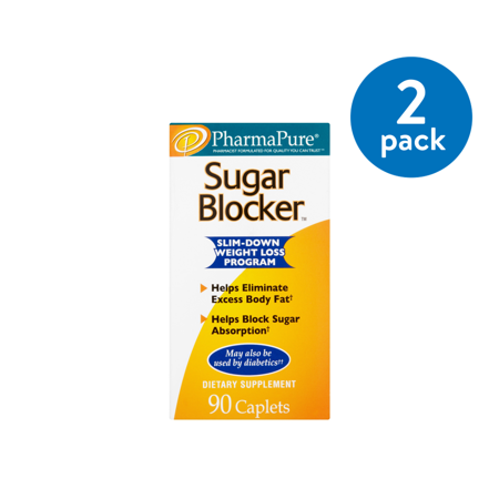 (2 Pack) PharmaPure cápsulas de la pérdida de peso Bloqueador del Azúcar 90 Ct