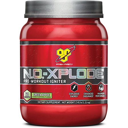 BSN NO Xplode óxido nítrico Booster - Pre Entrenamiento en polvo manzana verde 60 porciones