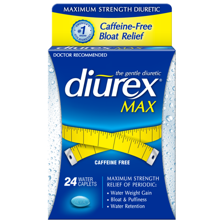 DIUREX Maximum Strength Diurético Caplets 24ct