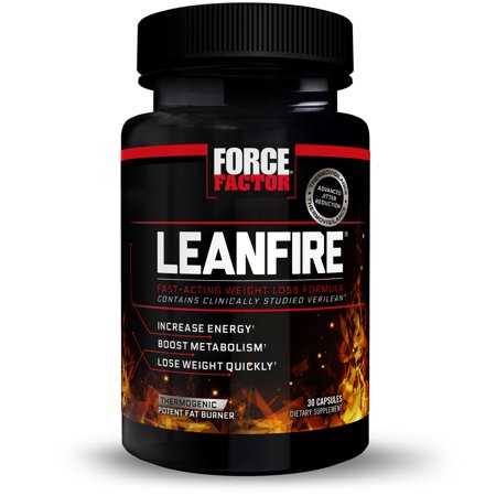 Force Factor LeanFire Thermogenic Fat Burner for Weight Loss with Garcinia Cambogia Green Coffee Bean Green Tea Extract L