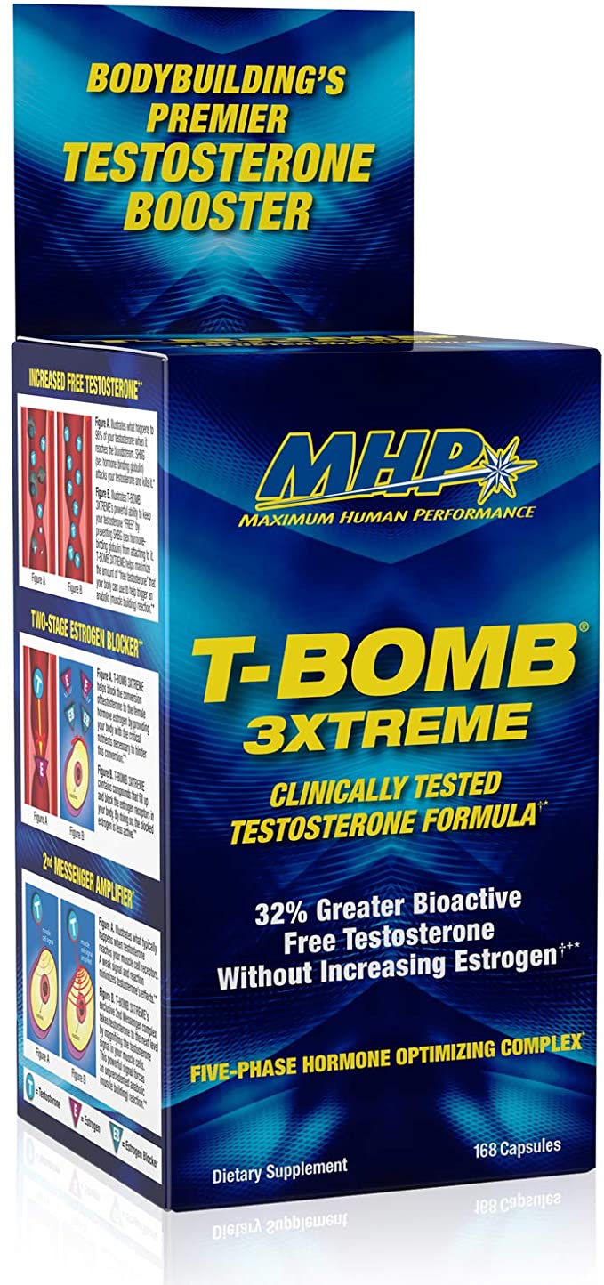 MHP CLINICAL STRENGTH TBOMB 3XTREME 168 CAPSULAS