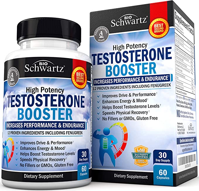 TESTOSTERONE BOOSTER FOR MEN 60 CAPSULAS