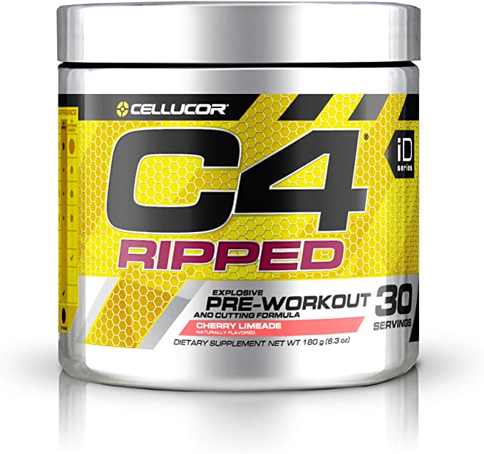 CELLUCOR C4 RIPPED PRE WORKOUT POWDER CHERRY LIMEADE 30 RACIONES
