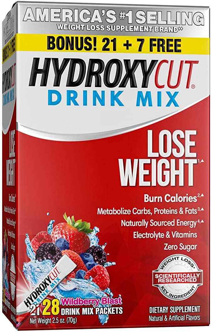 HYDROXYCUT LOSE WEIGHT DRINK MIX 28 PAQUETES